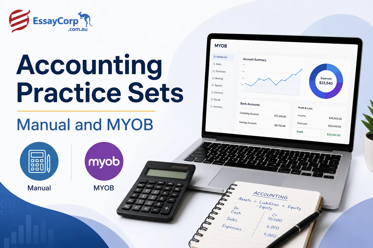 Accounting Practice Sets | Manual and MYOB
